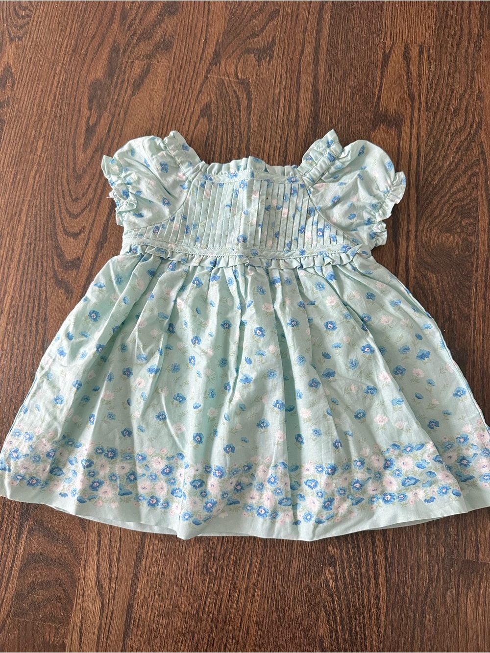 Janie & Jack Baby Floral Border Dress NWT 6-12M